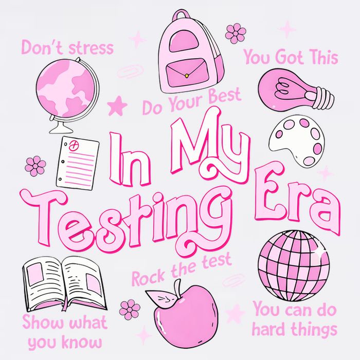 In My Testing Era Teachers Student Rock The Test Testing Day Garment-Dyed Sweatshirt