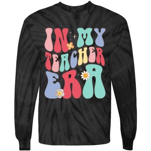 In My Teacher Era Groovy Retro Teacher Tie-Dye Long Sleeve Shirt