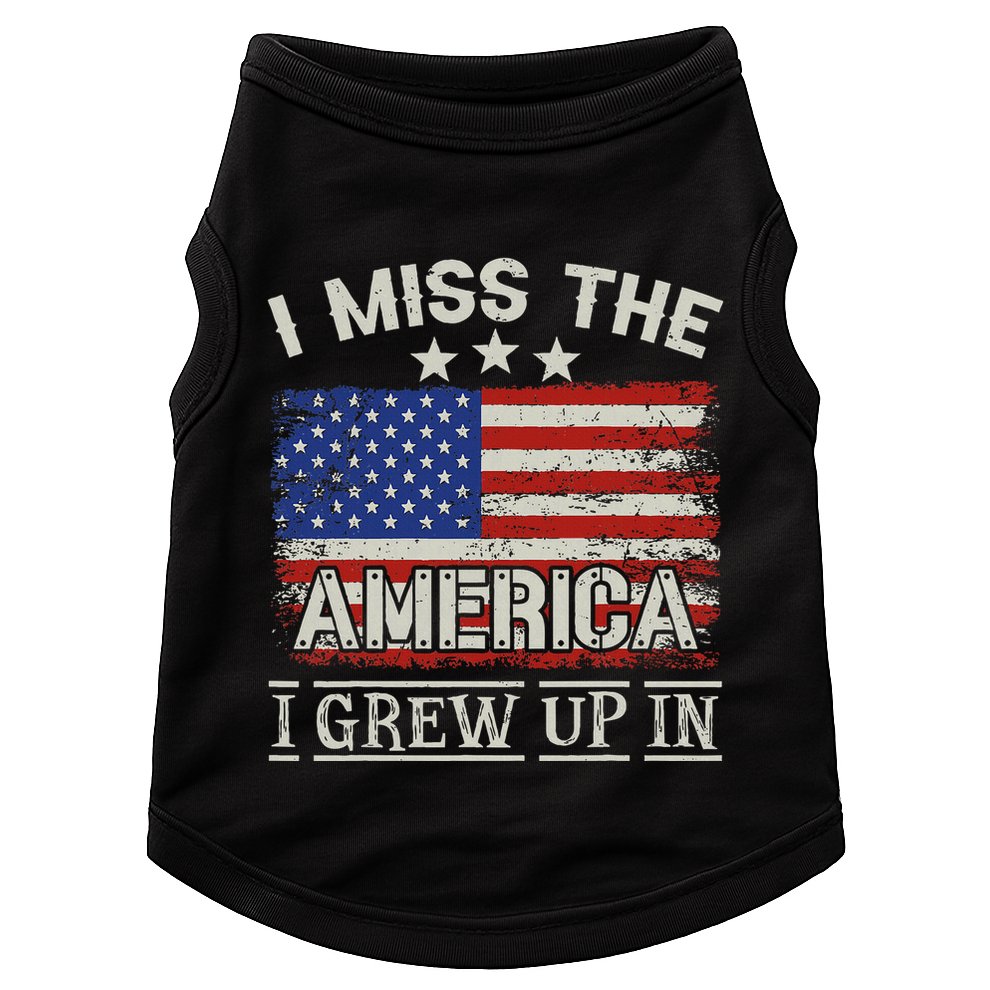 I Miss The America I Grew Up In Vintage American Doggie Tank