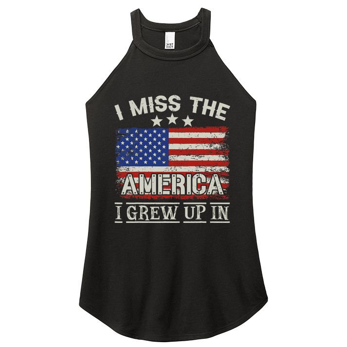 I Miss The America I Grew Up In Vintage American Women's Perfect Tri Rocker Tank