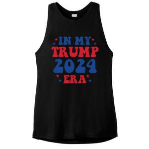 In My Trump 2024 Era Election 2024 Ladies PosiCharge Tri-Blend Wicking Tank