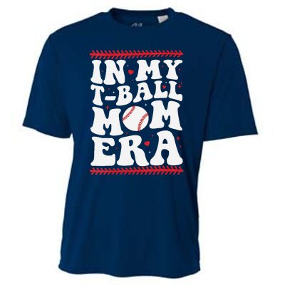 In My T Ball Mom Era Groovy Funny Ball Mom Mothers Day Cooling Performance Crew T-Shirt