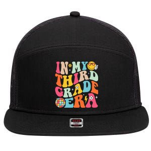 In My Third Grade Era Back To School 3rd Grade 7 Panel Mesh Trucker Snapback Hat