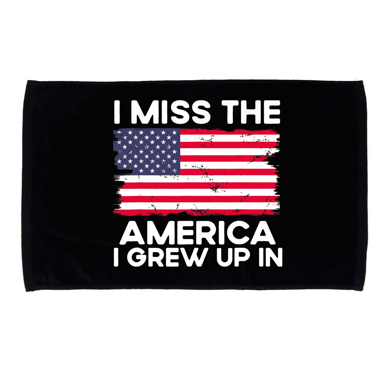I Miss The America I Grew Up In American Usa Flag Vintage Microfiber Hand Towel