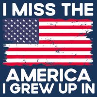 I Miss The America I Grew Up In American Usa Flag Vintage Visor