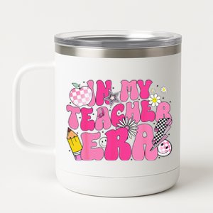 In My Teacher Era Last Day Of School Back To School Retro 12 oz Stainless Steel Tumbler Cup