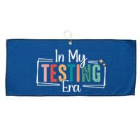 In My Testing Era Funny Testing Day Teacher Test Day Large Microfiber Waffle Golf Towel