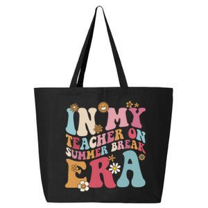 In My Teacher On Summer Break Era Funny Teacher Summer 25L Jumbo Tote