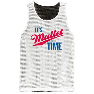 It’s Mullet Time, Funny Redneck Mullet Mesh Reversible Basketball Jersey Tank