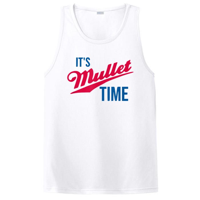 It’s Mullet Time, Funny Redneck Mullet PosiCharge Competitor Tank