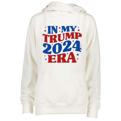 In My Trump 2024 Era Womens Funnel Neck Pullover Hood