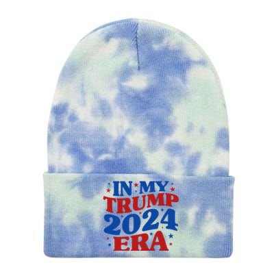 In My Trump 2024 Era Tie Dye 12in Knit Beanie