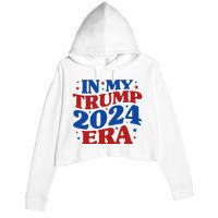 In My Trump 2024 Era Crop Fleece Hoodie