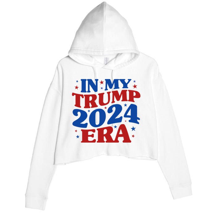 In My Trump 2024 Era Crop Fleece Hoodie