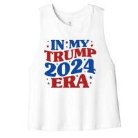 In My Trump 2024 Era Women's Racerback Cropped Tank