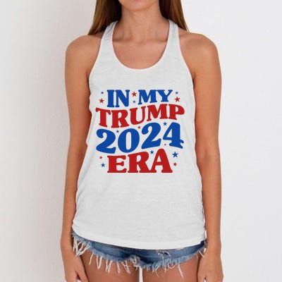 In My Trump 2024 Era Women's Knotted Racerback Tank