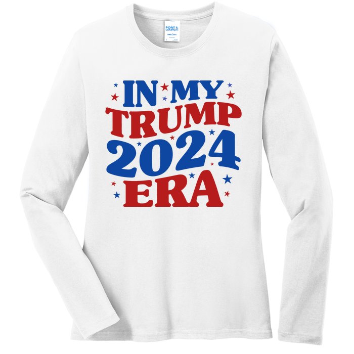 In My Trump 2024 Era Ladies Long Sleeve Shirt