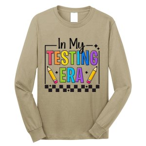 In My Testing Era Testing Day Teacher Funny Test Day Long Sleeve Shirt