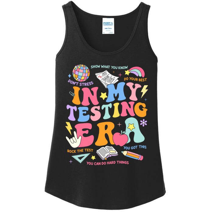 In My Testing Era Staar Test Day You Got This Motivational Ladies Essential Tank