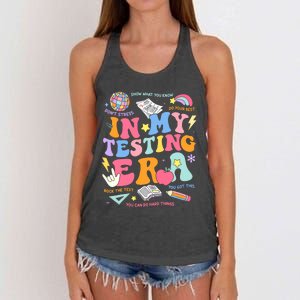 In My Testing Era Staar Test Day You Got This Motivational Women's Knotted Racerback Tank