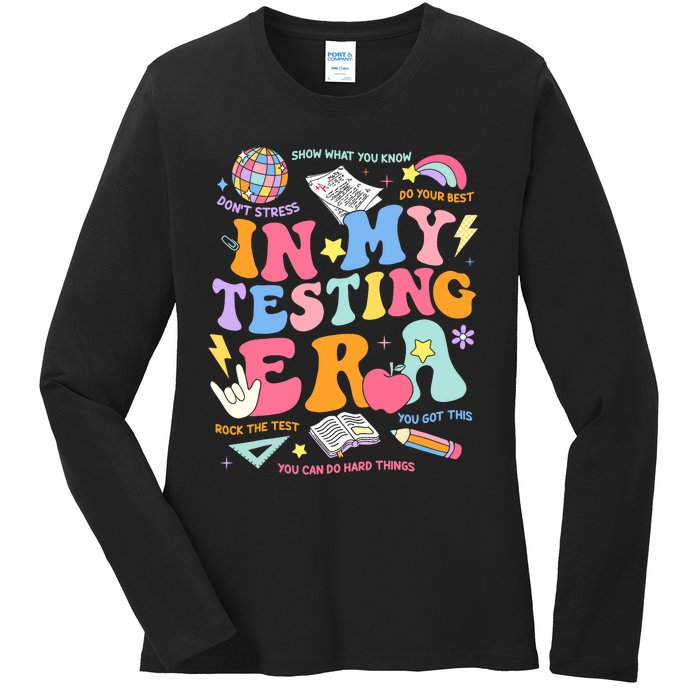 In My Testing Era Staar Test Day You Got This Motivational Ladies Long Sleeve Shirt