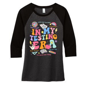 In My Testing Era Staar Test Day You Got This Motivational Women's Tri-Blend 3/4-Sleeve Raglan Shirt