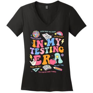 In My Testing Era Staar Test Day You Got This Motivational Women's V-Neck T-Shirt