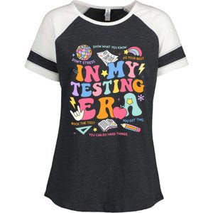 In My Testing Era Staar Test Day You Got This Motivational Enza Ladies Jersey Colorblock Tee