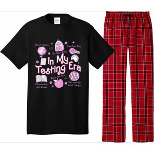 In My Testing Era Teachers Student Rock The Test Testing Day Pajama Set