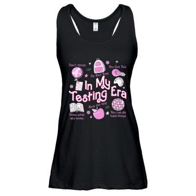 In My Testing Era Teachers Student Rock The Test Testing Day Ladies Essential Flowy Tank