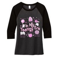 In My Testing Era Teachers Student Rock The Test Testing Day Women's Tri-Blend 3/4-Sleeve Raglan Shirt