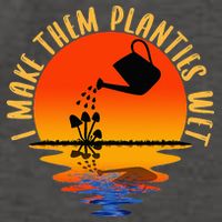 I Make Them Planties Wet Funny Gardening Gardener Joke Vector Backpack
