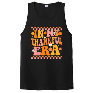 In My Thankful Era Fall Pumpkin Autumn Groovy Thanksgiving PosiCharge Competitor Tank