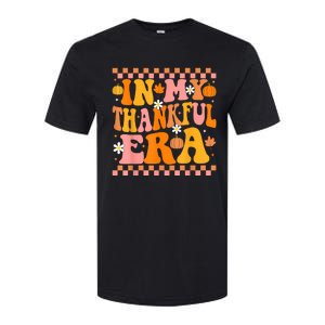 In My Thankful Era Fall Pumpkin Autumn Groovy Thanksgiving Softstyle CVC T-Shirt