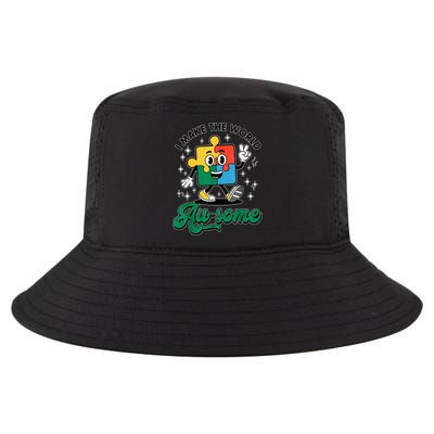 I Make The World Au-Some Autism Puzzle Boy Support Cool Comfort Performance Bucket Hat