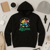 I Make The World Au-Some Autism Puzzle Boy Support Hoodie