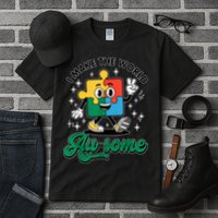I Make The World Au-Some Autism Puzzle Boy Support Tall T-Shirt