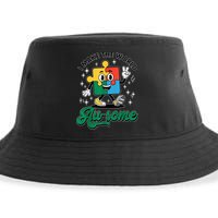 I Make The World Au-Some Autism Puzzle Boy Support Sustainable Bucket Hat