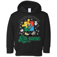 I Make The World Au-Some Autism Puzzle Boy Support Toddler Hoodie