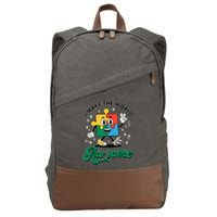 I Make The World Au-Some Autism Puzzle Boy Support Cotton Canvas Backpack