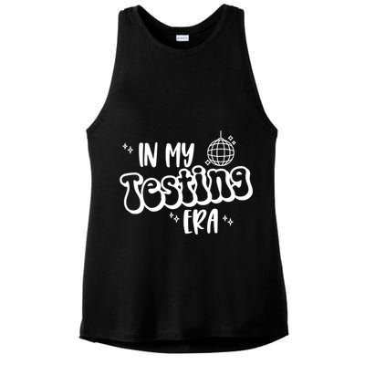 In My Testing Era, Funny Testing Teacher, Teaching Student Ladies PosiCharge Tri-Blend Wicking Tank