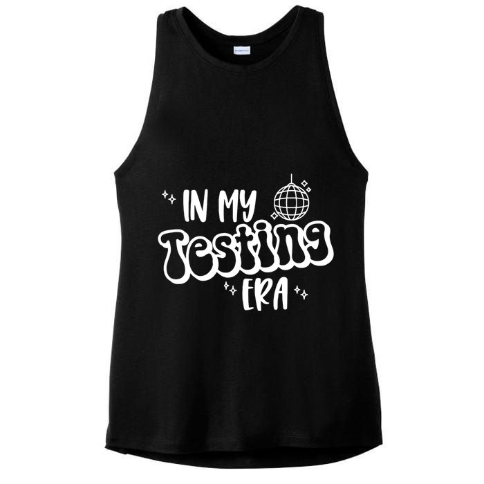 In My Testing Era, Funny Testing Teacher, Teaching Student Ladies PosiCharge Tri-Blend Wicking Tank