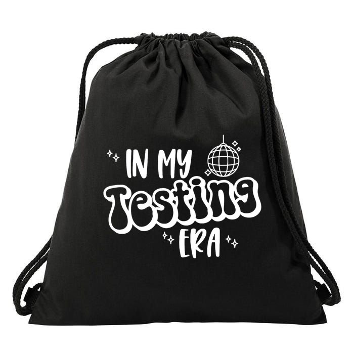 In My Testing Era, Funny Testing Teacher, Teaching Student Drawstring Bag