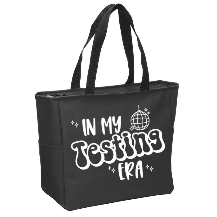 In My Testing Era, Funny Testing Teacher, Teaching Student Zip Tote Bag