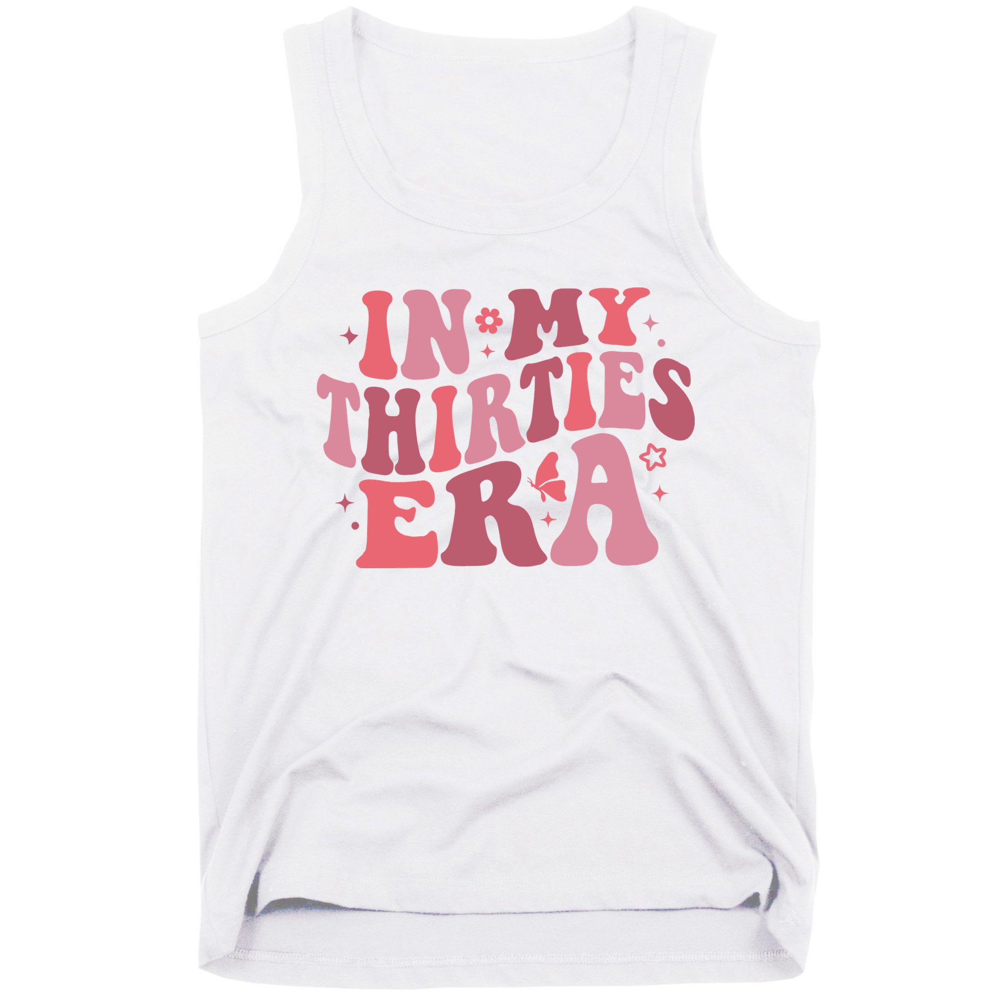 In My Thirties Era Thirtieth Birthday Funny Birthday Tank Top