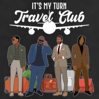 It's My Turn Travel Club Traveling Black African American Men 7 Panel Mesh Trucker Snapback Hat