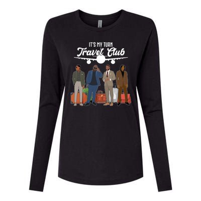 It's My Turn Travel Club Traveling Black African American Men Womens Cotton Relaxed Long Sleeve T-Shirt