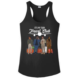 It's My Turn Travel Club Traveling Black African American Men Ladies PosiCharge Competitor Racerback Tank