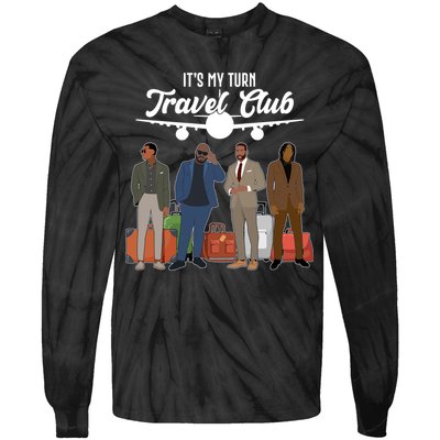 It's My Turn Travel Club Traveling Black African American Men Tie-Dye Long Sleeve Shirt