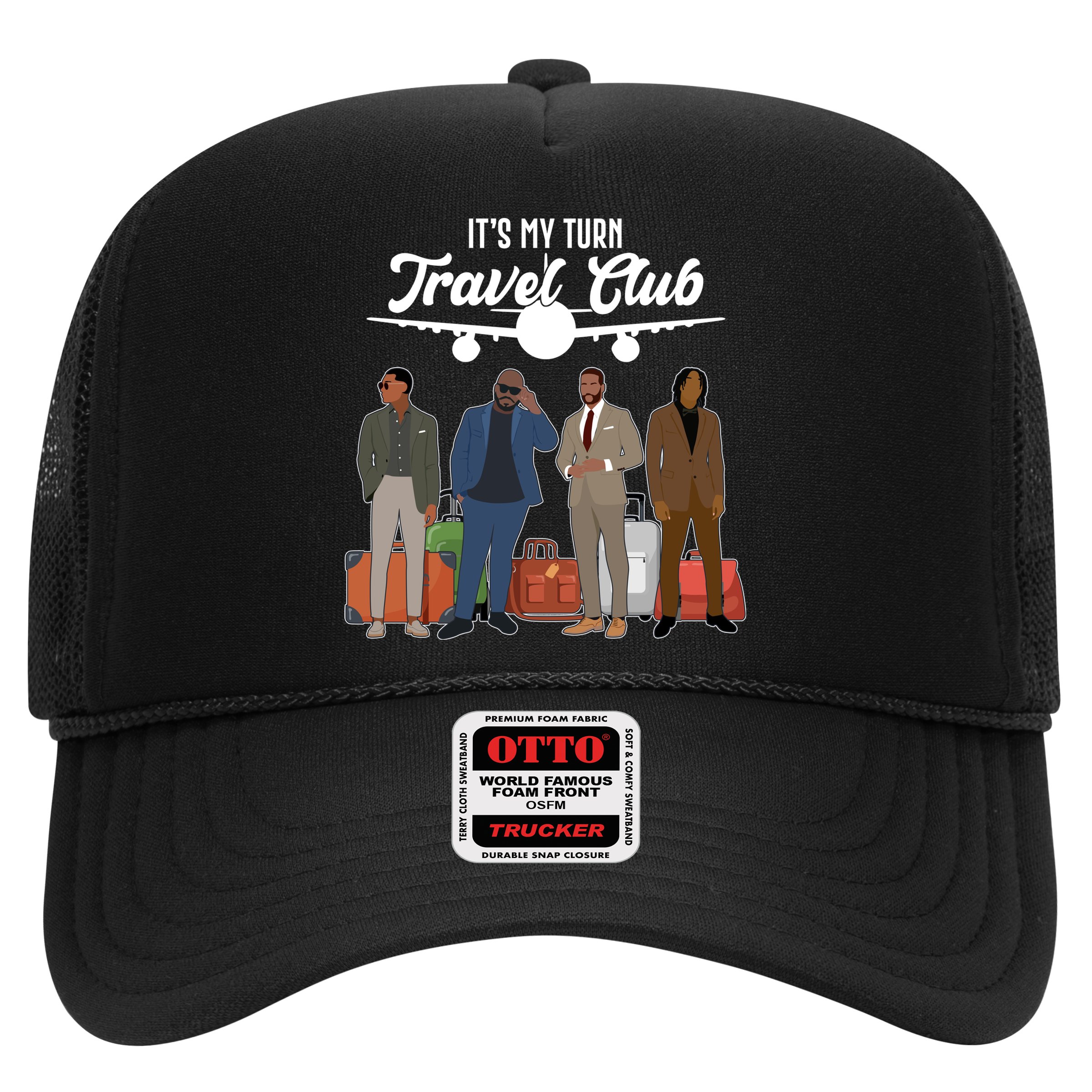 It's My Turn Travel Club Traveling Black African American Men Hat